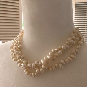 16” Multi-Strand Pearl Necklace